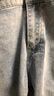 Canelin Kiskha牛仔褲男士春秋季休閑舒適百搭彈力修身小直筒輕商務(wù)長褲子男 1213藍(lán)色常規(guī) 34 碼 曬單實(shí)拍圖