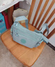 巨森袋鼠中年單肩包女包媽媽包斜挎包帆布包女士中老年人斜跨包簡(jiǎn)約輕便大 水藍色 曬單實(shí)拍圖