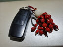 一只小鹿天然相思豆菩提蓮花汽車(chē)鑰匙扣掛件飾鏈圈繩墜男女情侶手機鏈禮物 蓮開(kāi)富貴：相思紅豆手機鏈款 曬單實(shí)拍圖