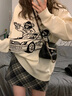 HIPPATIA格子半身裙2025春季新款短裙女高腰顯瘦小個子A字復古包臀裙 深灰色【小格】 M （建議95-110斤） 曬單實拍圖