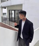 佐優(yōu)品高級(jí)感休閑西服男寬松垂感外套韓版潮流夏季新款男士西裝套裝 灰綠西服+西褲 XL 曬單實(shí)拍圖
