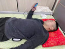 翰德思（HCNTES）520情人節(jié)禮物頸椎按摩器電動多功能頸椎按摩儀腰部理療儀背部按摩靠墊熱敷頸椎拉伸牽引器 黑色 曬單實(shí)拍圖