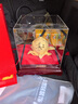 京峰閣 大號(hào)絨沙金壽桃擺件 送長輩老人生日禮物608090大壽祝壽賀壽禮品 大號(hào)福壽金桃 曬單實(shí)拍圖