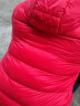 雪中飞童装儿童轻薄羽绒服男童新款中大童女童薄款外套冬 中国红 160cm 实拍图