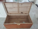 至尚自然樟木箱香樟木箱子全樟木全實(shí)木箱子儲物字畫(huà)收藏箱蟲(chóng)防蛀防潮 偏原木色包銅片 100*50*46cm 曬單實(shí)拍圖