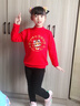 真維斯兒童加絨毛衣蛇年紅色喜慶拜年服針織衫男女童新年保暖打底衫童裝 【加絨款】中領(lǐng)毛衣01 150 曬單實(shí)拍圖