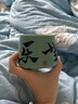蘇州博物館長(zhǎng)樂無極陶瓷杯水杯茶杯早餐杯咖啡杯創(chuàng)意商務(wù)禮品生日禮物送爸爸 綠色 曬單實(shí)拍圖