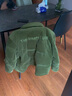 巴魯特（Brloote）寬松羽絨服男高品質(zhì)燈芯絨潮流保暖面包服秋冬 綠色 170/92A 曬單實(shí)拍圖
