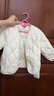 童泰秋冬5個(gè)月-4歲嬰幼兒寶寶輕薄款外出服羽絨外套羽絨服 米色 100 cm 曬單實(shí)拍圖