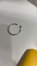素覺高級(jí)感純925銀耳環(huán)潮氣質(zhì)冷淡風(fēng)耳圈耳釘圈圈耳飾女朋友生日禮物 中號(hào)3.0cm一對(duì)（銀色） 曬單實(shí)拍圖