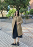 旅途原品ltyp 270G天絲棉立裁風(fēng)衣外套 百搭休閑中長款大衣女秋 經(jīng)典卡其(預(yù)計(jì)10-12天發(fā)貨) M 曬單實(shí)拍圖