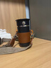 康巴赫（KBH）保溫杯健康鈦杯高顏值抗菌咖啡杯直飲吸管杯男女生水杯情人節(jié)禮盒 黑色帶杯套400ml 曬單實(shí)拍圖