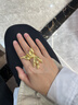 茱麗爾黃金戒指999足金女鳳凰戒指鳳戒指環(huán)結婚婚慶三金五金送禮嫁妝 克重多退少補/刻字 約4克 曬單實(shí)拍圖