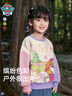 汪汪隊立大功兒童衛(wèi)衣圓領(lǐng)寬松休閑上衣卡通可愛撞色袖童裝 白色拼紫色 130cm  曬單實拍圖