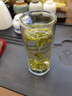 川三【可刻字】隔熱雙層玻璃杯泡綠茶杯無(wú)鉛高硼硅玻璃水晶厚底熱水杯 矮款+不銹鋼旋轉杯架1個(gè)250ml6只 曬單實(shí)拍圖