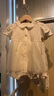 G.DUCKKIDS新生嬰兒衣服秋季女寶寶春秋外出洋氣公主連體衣套裝春款哈衣爬服 綠色 春款單層 73cm 73建議年齡7-9個月13-18斤左右 曬單實拍圖