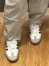 adidas苏翊鸣同款「T头鞋」SAMBA OG复古板鞋男女阿迪达斯三叶草 白/黑/浅灰 37 实拍图