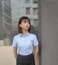 伊婭莎短款西裝套裝女夏薄款休閑雙排扣小個子西服外套女神范氣質(zhì)工作服 單件杏色西裝 XL 建議115-125斤 曬單實拍圖