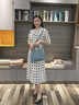 NINE WEST明星同款包包女包奢侈品牌2025新款大容量手提包女士斜挎包送老婆 藍(lán)色【底長28包寬13包高20】 曬單實(shí)拍圖