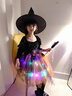 小咔衣濃女孩化妝舞會(huì )女巫婆演出服萬(wàn)圣節兒童服裝女童角色cosplay表演服萬(wàn)圣節黑色短款703-D3-隨機帽子160 曬單實(shí)拍圖