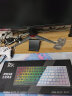 RK98机械键盘无线2.4G有线蓝牙三模键盘笔记本家用办公台式机游戏键盘100键98配列RGB背光白色青轴 实拍图