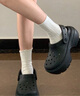 卡駱馳（crocs）洞洞鞋女鞋雪屋clog休閑鞋戶外沙灘涼鞋透氣厚底增高拖鞋男209347 209347-001/黑色/無(wú)智必星 38 (240mm) 39 曬單實(shí)拍圖