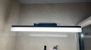 炬胜卫生间镜前灯  防水防雾浴室卫生间镜柜灯北欧梳妆台灯可伸缩镜灯 黑色50cm-12W白光 实拍图