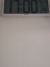汉时（Hense）大屏电子时钟客厅桌面台钟座钟免打孔挂钟wifi自动对时钟表HA88 A款白色（简洁款) 实拍图