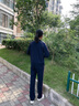 俞兆林（YUZHAOLIN）中老年運(yùn)動(dòng)套裝女春秋媽媽秋裝外套40歲50洋氣大碼中年休閑三件套 1522 深藍(lán)色【三件套】春秋款 XL 【建議105-120斤】 曬單實(shí)拍圖