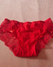 莫代爾 女士?jì)妊澙俳z內褲女性感本命年大紅色女士三角褲中低腰網(wǎng)紗內褲 黑色+紅色+酒紅+黑色 4條 L 110-125斤 曬單實(shí)拍圖