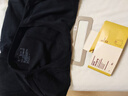 無印良品（MUJI）男式 棉冬季 V領(lǐng) 長袖T恤 打底衫 黑色 S 曬單實(shí)拍圖