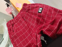 梔潔  男童小西裝套裝寶寶一周歲禮服0-1-3嬰幼兒童西服洋氣兩件套春秋4 紅色 格子馬甲西裝 90 cm 曬單實(shí)拍圖