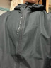乔丹QIAODAN运动外套男风衣春季防风防泼水连帽户外夹克长袖休闲上衣 黑色-321R-升级款 L 实拍图