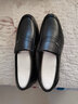 紅蜻蜓男鞋春秋新款牛皮透氣圓頭商務(wù)休閑鞋老人鞋爸爸鞋套腳一腳蹬軟皮 黑色 39 245mm 曬單實(shí)拍圖