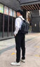 Walker Shop品牌雙肩包男2025新款簡約書包女時尚背包男大容量潮流書包 米白色-禮盒裝 曬單實拍圖