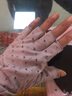 KAROND新品半截手套防曬半指手套女夏短薄款防滑開車透氣觸屏韓版騎電車 半指蕾絲花邊【淺紫色】 曬單實(shí)拍圖