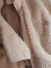 La Chapelle City拉夏贝尔连帽开衫外套女2024春夏新款宽松简约休闲百搭运动风上衣 双面绒开衫：杏-纯色 L 实拍图