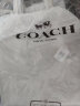 蔻驰（COACH）女士大号单肩手提包托特包卡其色/白色4455IMDQC 实拍图