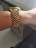 時(shí)仕手表鋼帶男女士不銹鋼表帶精鋼蝴蝶扣卡西歐天王精工浪琴阿瑪尼羅西尼依波西鐵城精鋼通用表鏈 五珠經(jīng)典款-全黃金 22mm 曬單實(shí)拍圖