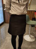 歐貝汐半身裙女包臀裙性感開(kāi)叉a字學(xué)生裙子春夏秋冬季職業(yè)一步女士短裙 黑色 M 曬單實(shí)拍圖