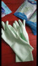 妙洁清洁家务天然乳胶手套 防水防滑皮厨房洗碗洗衣 中号4双(灵巧型) 实拍图