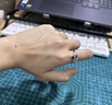 伊黛兒美拉德虎眼石開口可調(diào)節(jié)戒指女小眾設(shè)計(jì)感食指戒復(fù)古重工橢圓指環(huán) R0622美拉德戒指2件套 曬單實(shí)拍圖