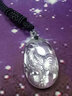 黛螺  天然白水晶十二生肖情侶吊墜本命屬相項鏈本命年禮物 屬雞 精致繩款 曬單實(shí)拍圖