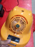 班盾雙供電風(fēng)扇帽四風(fēng)扇太陽(yáng)能可充電空調制冷帶燈工地防曬遮陽(yáng)風(fēng)扇帽 黃色-四風(fēng)扇-18000毫安【雙空調藍牙】 曬單實(shí)拍圖