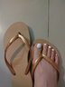 havaianas哈唯納SlimFlatform厚底人字拖女夏外穿增高夾腳涼拖鞋 0570-金色 37 37/38巴西碼 曬單實(shí)拍圖