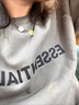 鹿凌青春秋季長袖T恤男寬松麂皮絨上衣服衛(wèi)衣男女情侶青少年冬季打底衫 E01深灰色 常規(guī) 4XL (168-185斤) 曬單實拍圖