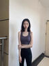 鉑吶苓瑜伽褲女緊身鯊魚褲跑步褲子普拉提運動健身長褲打底褲彈力速干 瑜伽褲【星耀黑】 L【建議110-130斤】 曬單實拍圖