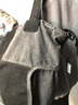 ANDSEEYOU品牌 單肩包女 大容量托特帆布包 拼貼撞色斜挎流浪包 簡(jiǎn)約購物袋 灰色 曬單實(shí)拍圖