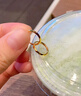 中國黃金（CHINA GOLD）黃金素圈耳釘女款閃耀光圈耳環(huán)養(yǎng)耳洞耳圈情人節(jié)生日禮物送女友 閃耀光圈耳環(huán) 約1.1g 曬單實拍圖