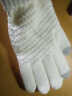 惠寻 京东自有品牌 保暖手套女反针织触屏手套冬季骑行加绒手套 白色 实拍图